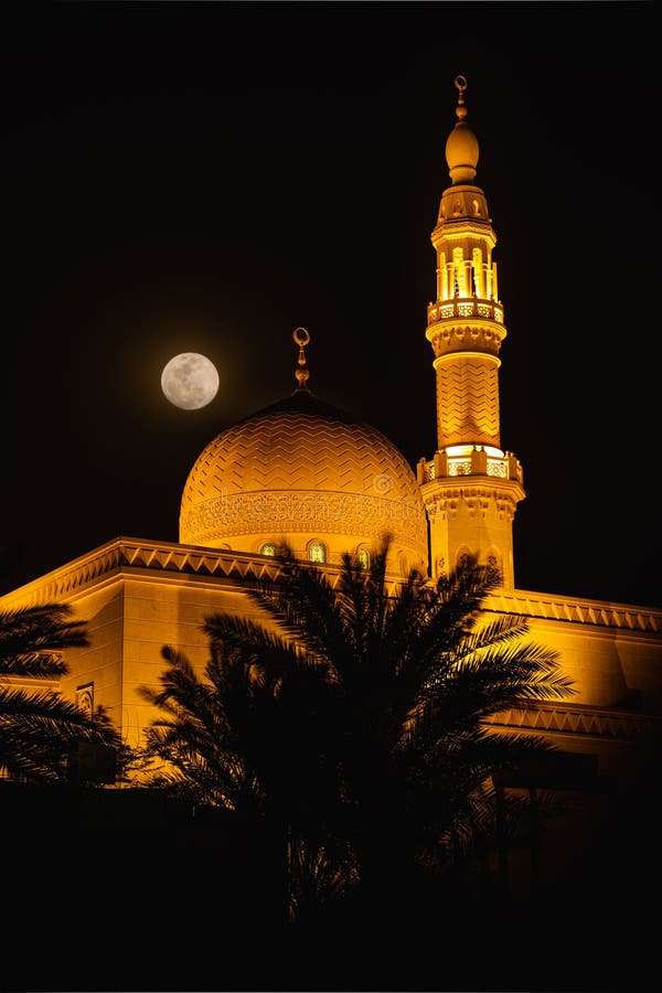 A golden mosque in Dubai