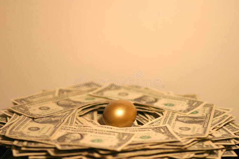 Golden Nest Egg stock photos Golden Nest Egg stock photos
