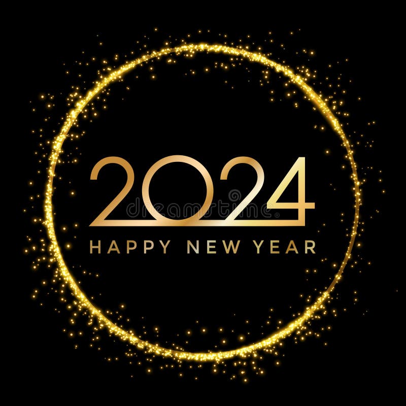 Golden New Year 2020 on Gold Dust - Vector Stock Photo - Image of event ...