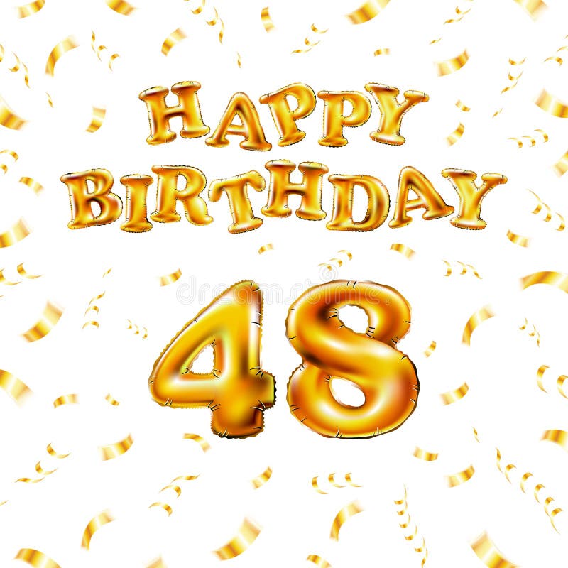 Happy 48th Birthday Stock Illustrations – 382 Happy 48th Birthday Stock ...