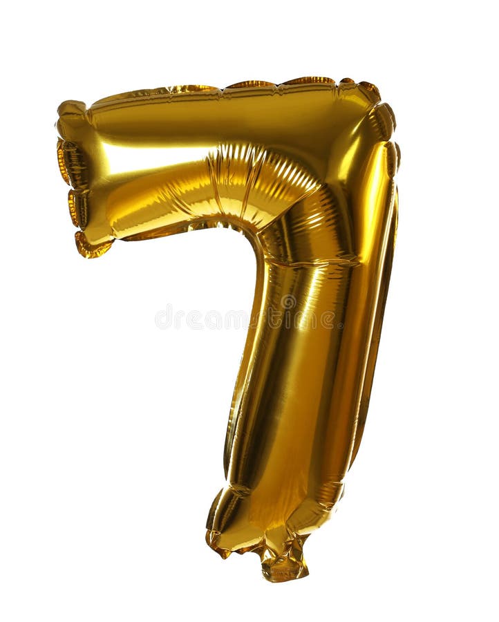 Golden number nine balloon stock image. Image of color - 161244425