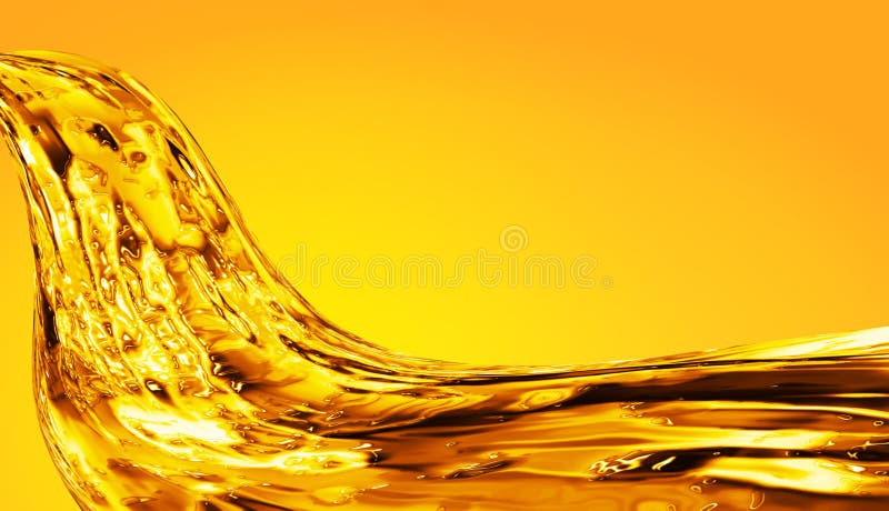 Golden Oil Liquid Background. Golden Wave on Yellow Background Stock  Illustration - Illustration of closeup, natural: 248257754