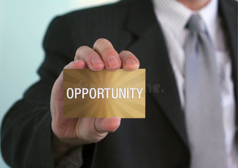 Golden Opportunity royalty free stock photo
