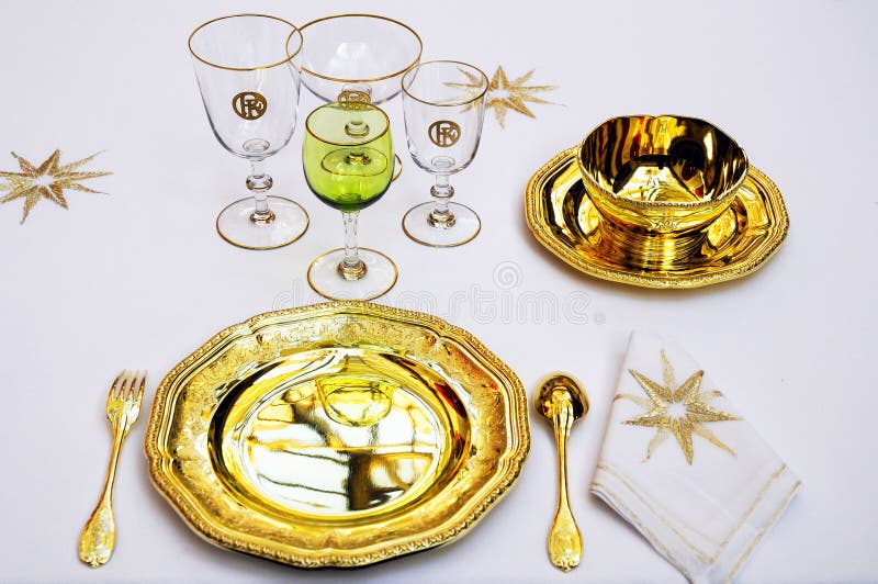 Tableware in  Elysee palace