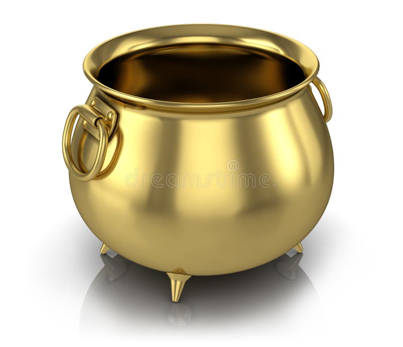  Golden pot  stock illustration Illustration of finance 