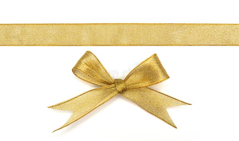 Golden ribbon stock photo Golden ribbon stock photo