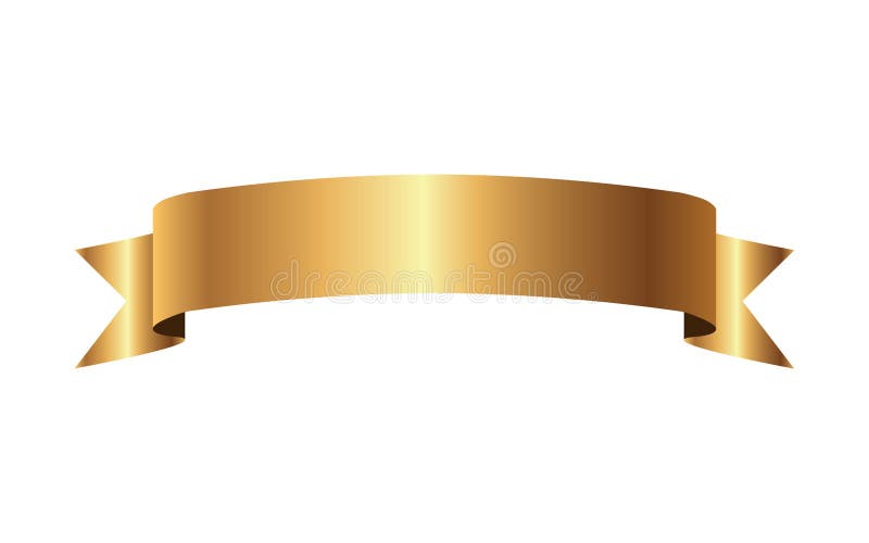 Golden Ribbon Clipart, Gold, Ribbon, Colored Ribbon PNG and Vector
