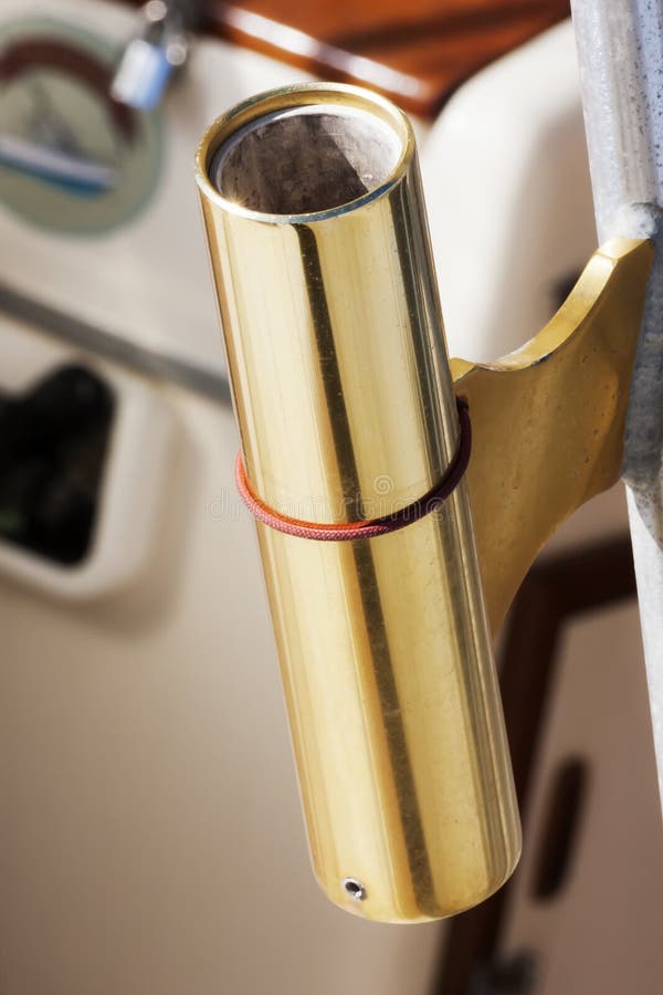 Fishing Accessories Rod Holder and Spotlight Stock Image Image of