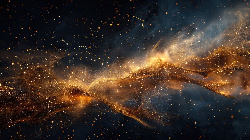 Golden Sandburst: a Stunning Artistic Explosion Against a Dark Backdrop