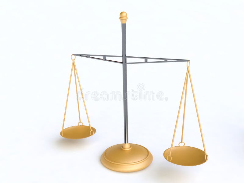 Golden Scale royalty free illustration