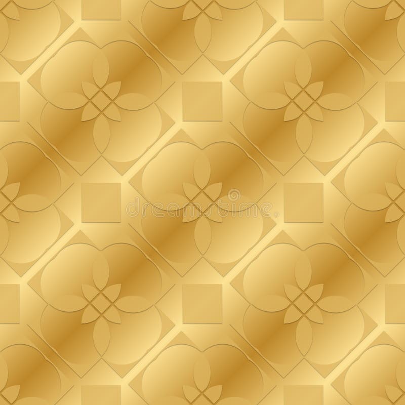 Gold Background With Seamless Pattern, Suitable As Wrapping Paper.Gold Paper  With Seamless Abstract Pattern. Imitation Of Gold. Stock Photo, Picture and  Royalty Free Image. Image 98621363.