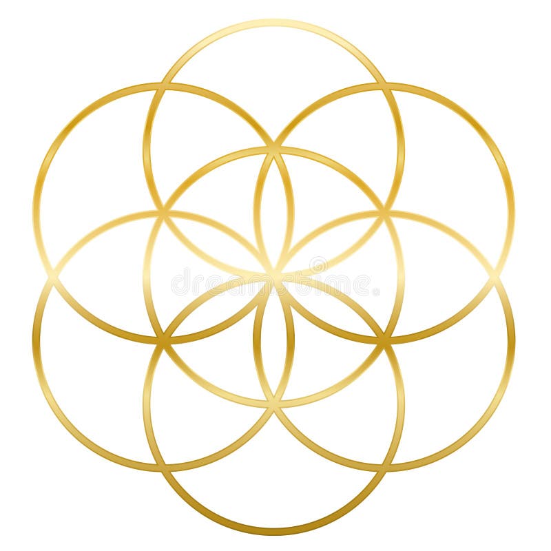 Golden Seed Of Life Flower Of Life