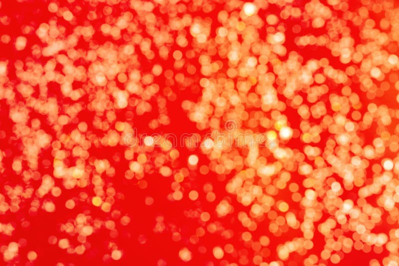 Golden Shine on red background. Bokeh pattern texture red color. Fon view illustrations