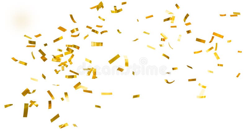 Golden shiny confetti
