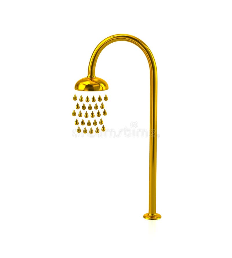 golden-shower-icon-d-illustration-white-