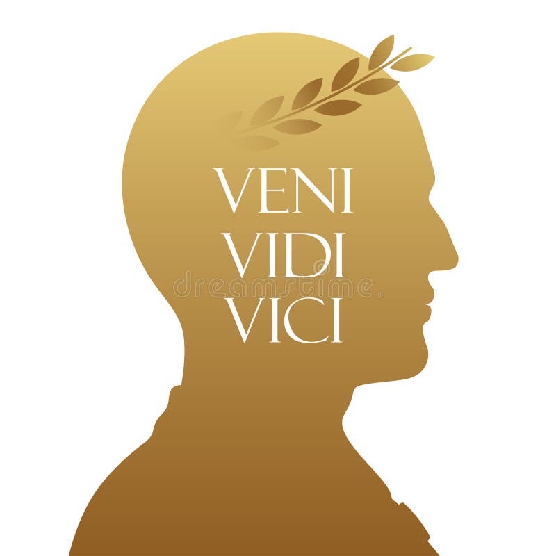 Veni Vidi Vici. Latin Quote Poster Stock Vector - Illustration of poster,  simple: 192202304