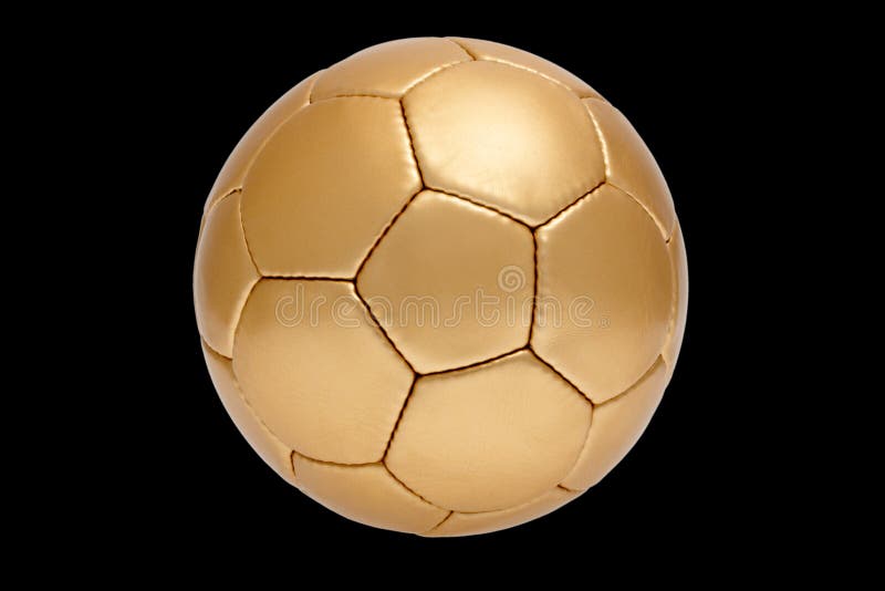 Golden soccer ball stock photo. Image of object, background 13478680