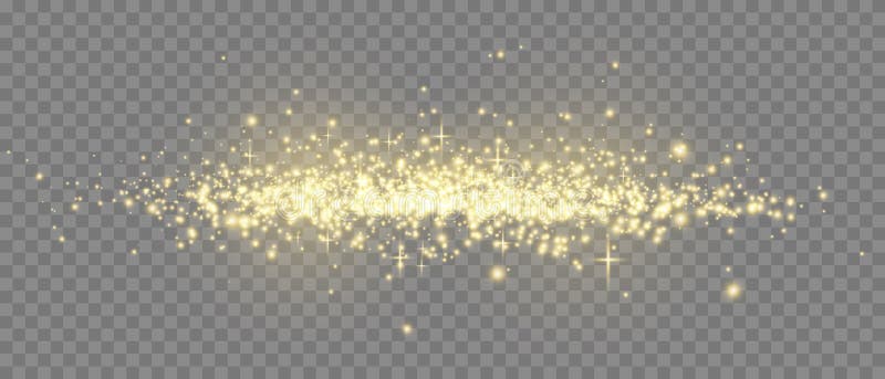 Golden star dust light effect isolated on transparent. Christmas sparks. Stock royalty free vector illustration. Golden star dust light effect isolated on transparent. Christmas sparks. Stock royalty free vector illustration