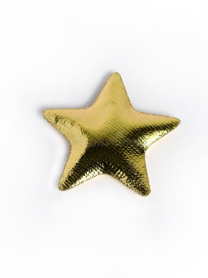 Golden star pillow