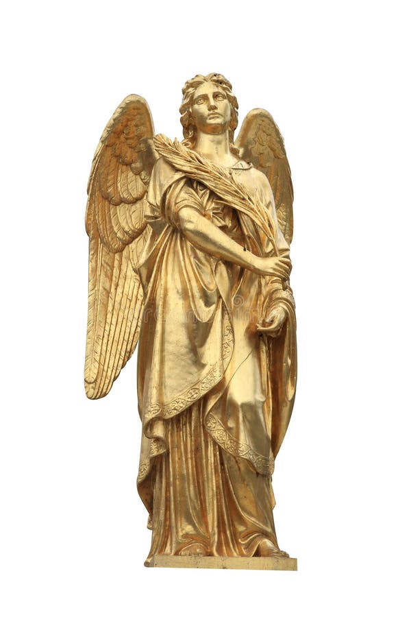 Golden statue of angel stock photo. Image of symbol, church 9934440