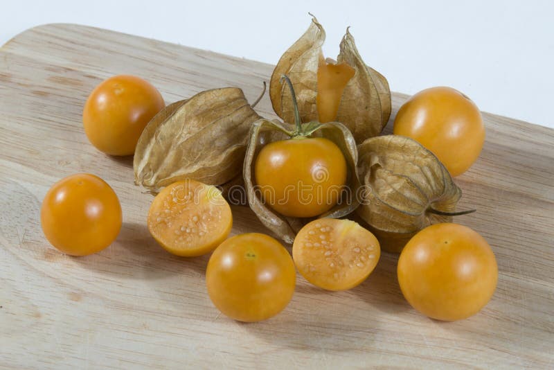 Golden Strawberry Physalis Exotic Fruits Stock Image Image of farming