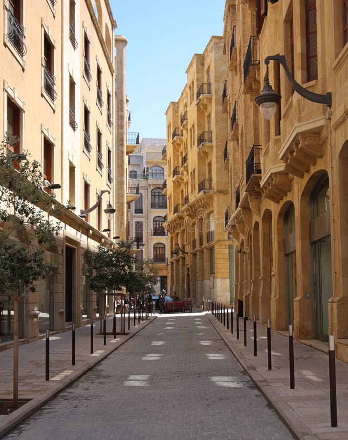 The golden streets of downtown Beirut (Lebanon) royalty free stock photos The golden streets of downtown Beirut (Lebanon) royalty free stock photos