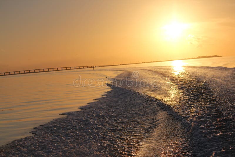 Golden sunset and Channel Bridge 5