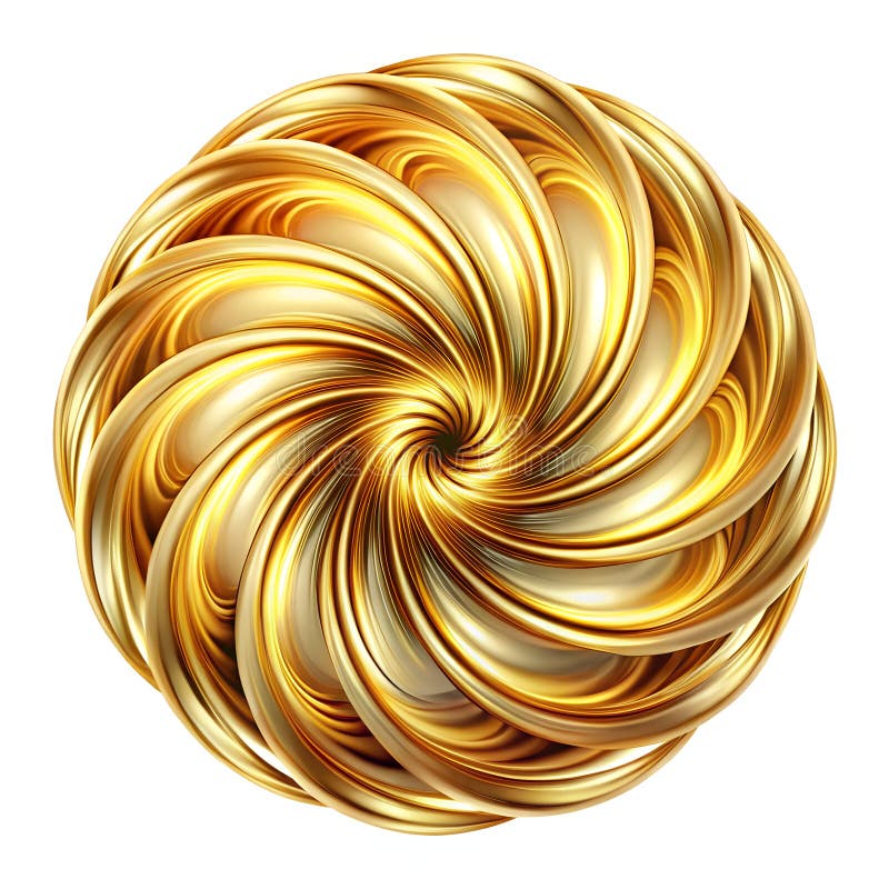 Golden swistract på vitt vektor illustrationer
