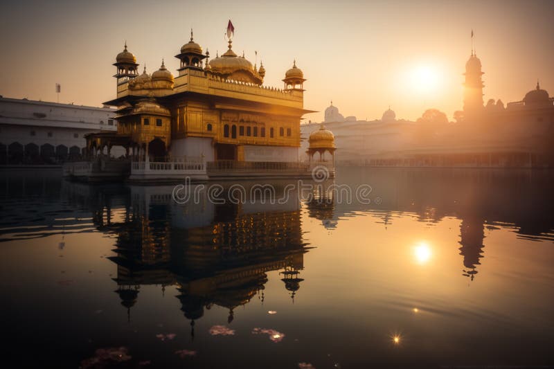 The Golden Temple, also known as Sri Harmandir Sahib, is a stunning Sikh temple located in Amritsar, India. Its golden exterior and serene reflection in the surrounding lake make it a breathtaking sight. It is considered the holiest place in Sikhism and attracts millions of visitors every year. The Golden Temple, also known as Sri Harmandir Sahib, is a stunning Sikh temple located in Amritsar, India. Its golden exterior and serene reflection in the surrounding lake make it a breathtaking sight. It is considered the holiest place in Sikhism and attracts millions of visitors every year.