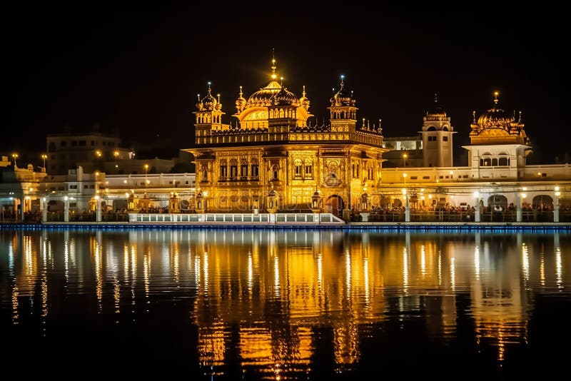 The Golden Temple, also known as Sri Harmandir Sahib, is a stunning Sikh temple located in Amritsar, India. Its golden exterior and serene reflection in the surrounding lake make it a breathtaking sight. It is considered the holiest place in Sikhism and attracts millions of visitors every year. The Golden Temple, also known as Sri Harmandir Sahib, is a stunning Sikh temple located in Amritsar, India. Its golden exterior and serene reflection in the surrounding lake make it a breathtaking sight. It is considered the holiest place in Sikhism and attracts millions of visitors every year.