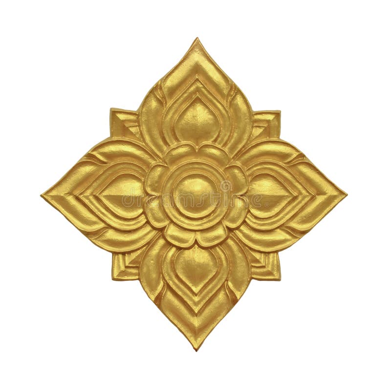 Golden Thai decorative pattern