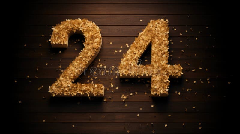 Number 24 Stock Illustration 383476621