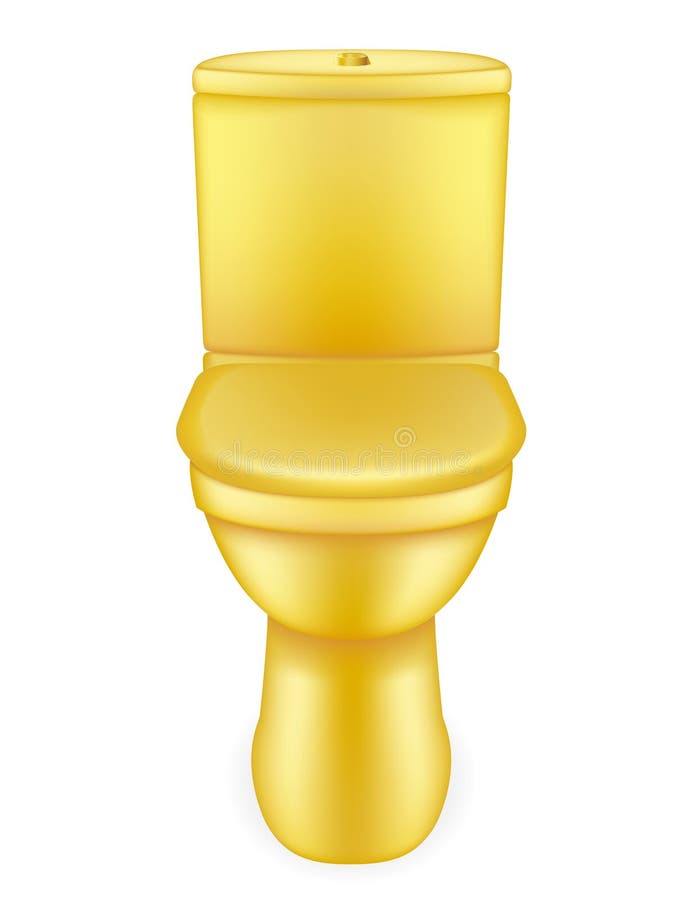 Gold Toilet Bowl Stock Illustrations 534 Gold Toilet Bowl Stock
