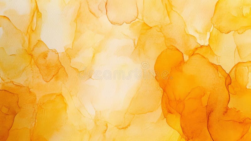 Golden Watercolor Abstract Soft Orange Gradient on Canvas with Amber Pattern Texture Background stock illustration