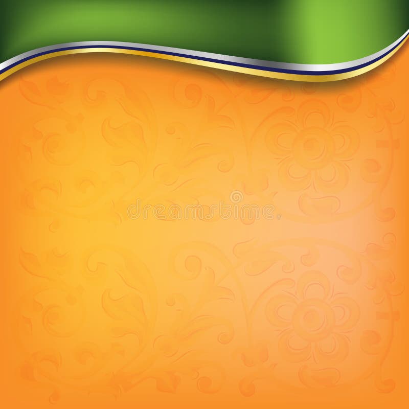 Golden wave on orange background royalty free illustration Golden wave on orange background royalty free illustration