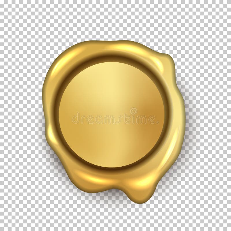 Download premium png of Png gold wax seal sticker, transparent