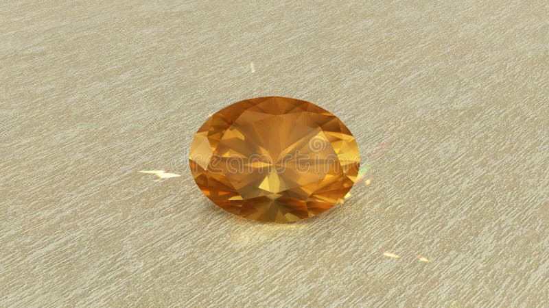 Golden Yellow Color Heliodor Beryl Oval Cut