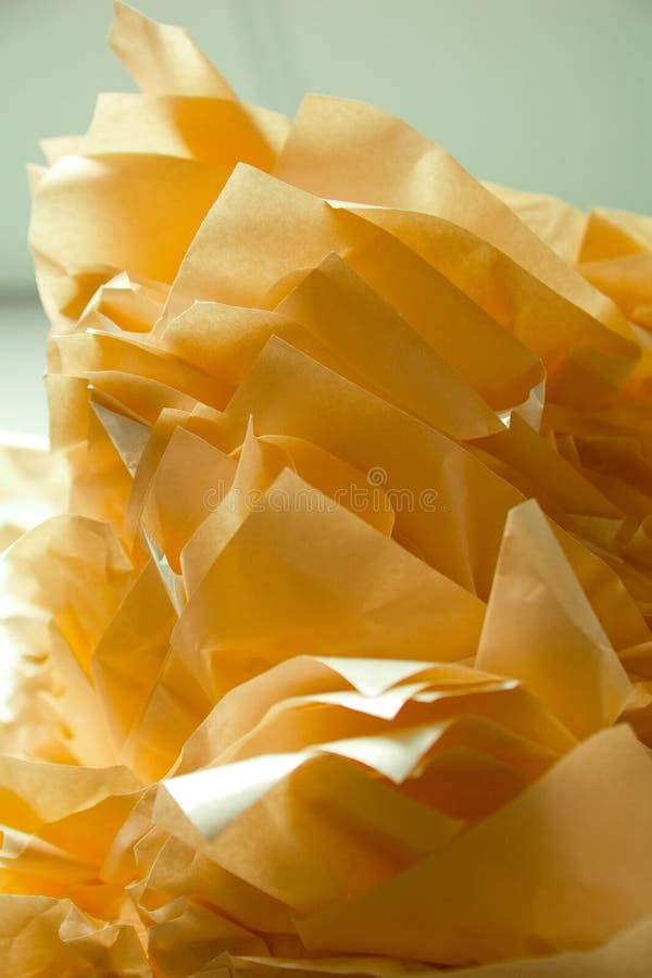 Golden Yellow Tissue Paper Flower Abstract Stock Photo Image of