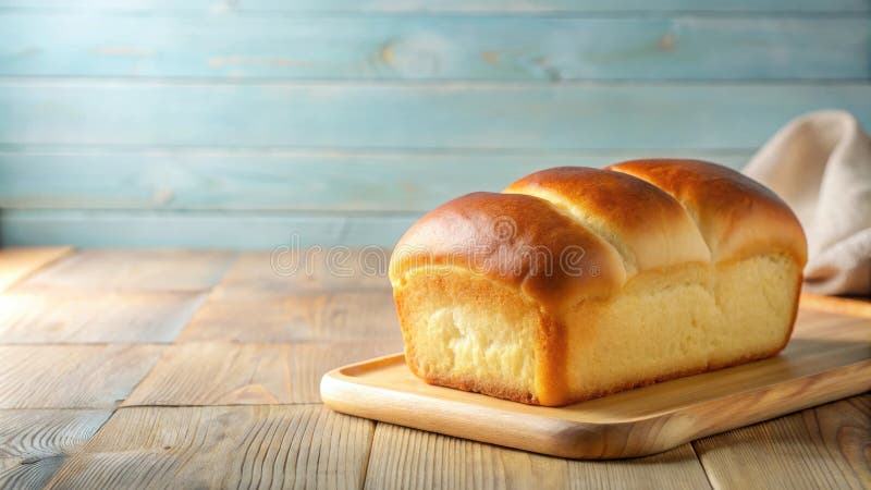 Goldenbruna limpor av nybakat bröd vilar på en rustik träbräda med en utsökt kulinarisk bild som är perfekt för bakning av bloggar royaltyfri illustrationer