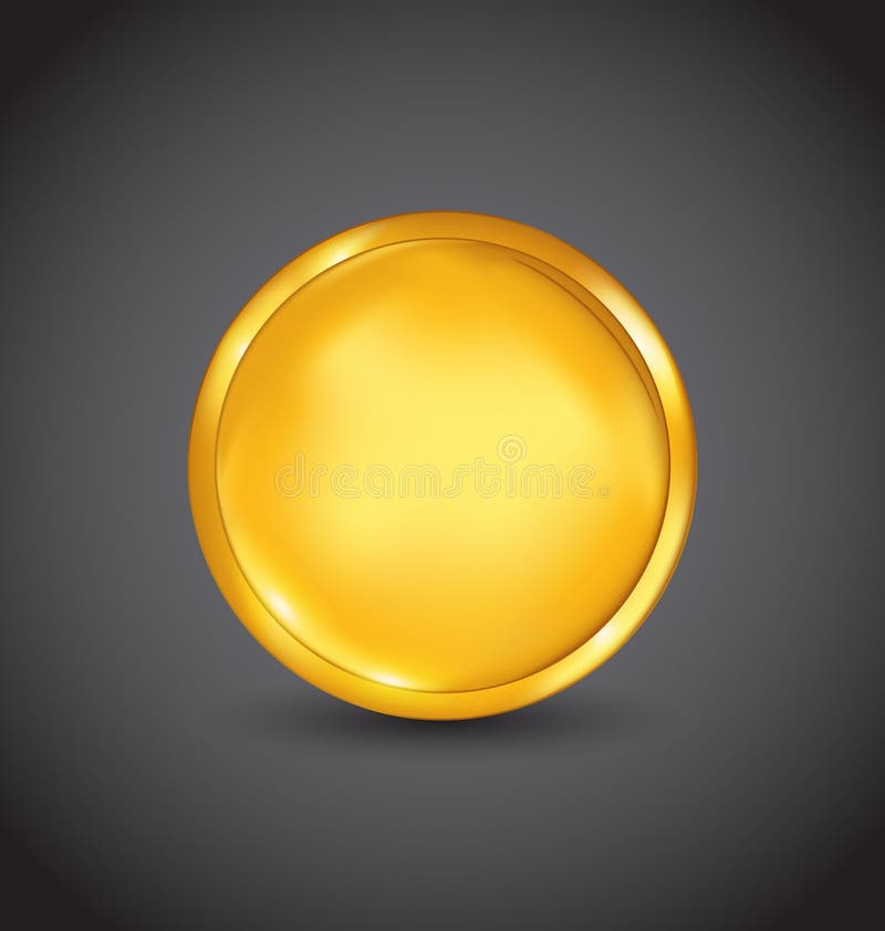 Goldene Münze, Geld lokalisiert auf schwarzem Hintergrund stock abbildung Goldene Münze, Geld lokalisiert auf schwarzem Hintergrund stock abbildung