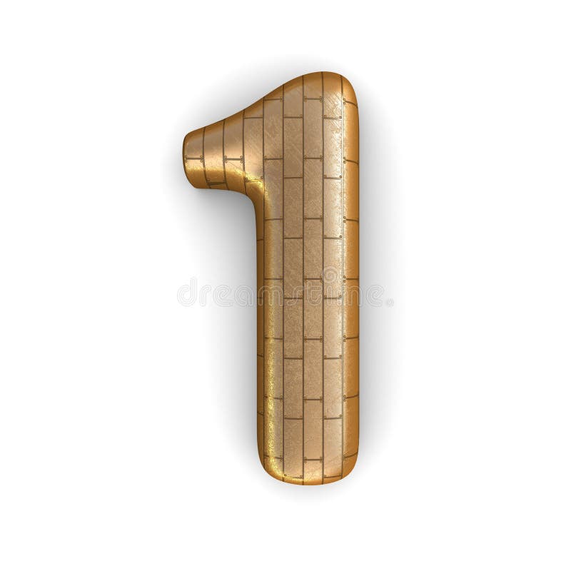 Goldene Nr. - 1 vektor abbildung