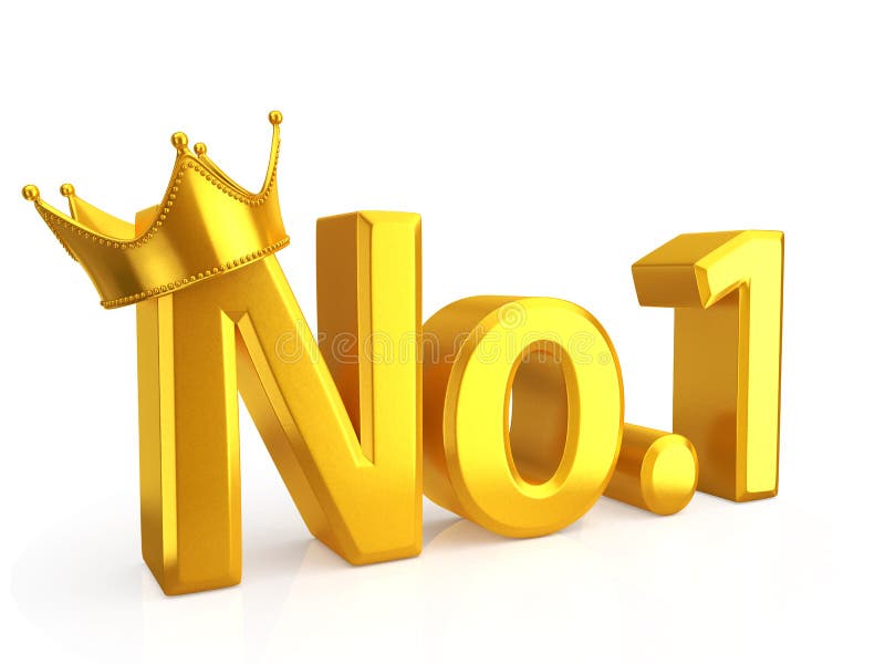 Goldene Nr stock abbildung