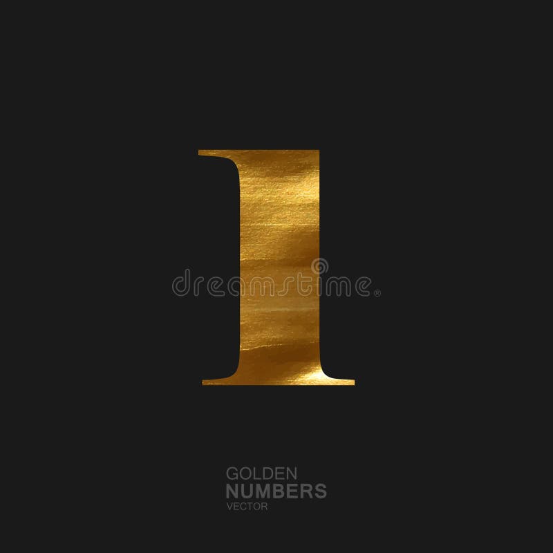Goldene Nr. 1 vektor abbildung