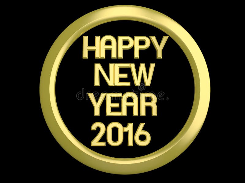 Goldenes guten Rutsch ins Neue Jahr HNY 2016 stock abbildung Goldenes guten Rutsch ins Neue Jahr HNY 2016 stock abbildung