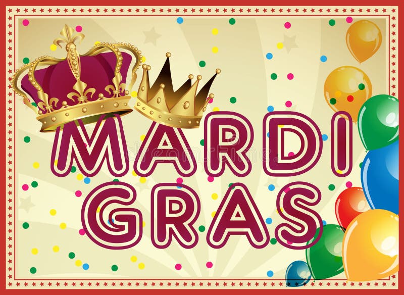 Goldenes Mardi Gras-Gestaltungselement Karnevals-Hintergrund Zwei Karnevalskronen lizenzfreie abbildung Goldenes Mardi Gras-Gestaltungselement Karnevals-Hintergrund Zwei Karnevalskronen lizenzfreie abbildung