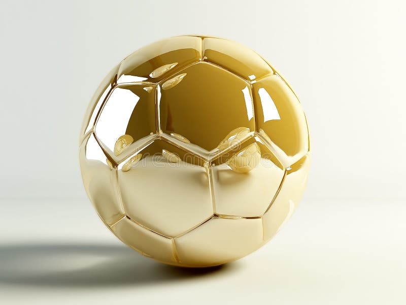 Goldenes soccerball