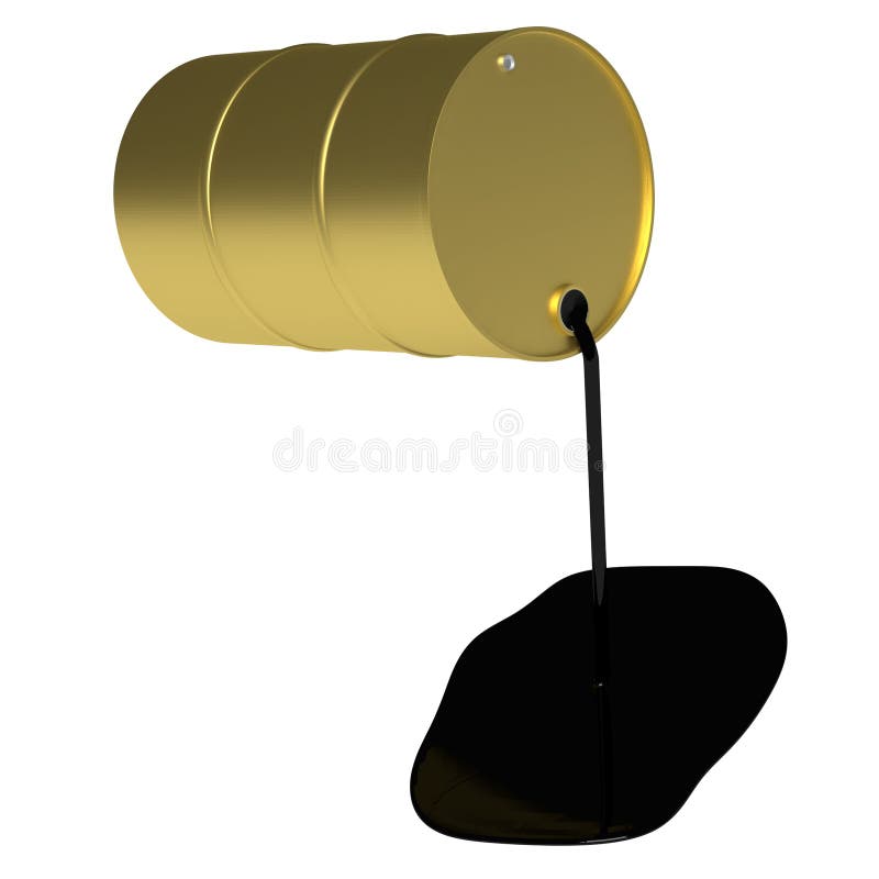 Goldenes Ölbarrel lizenzfreie abbildung Goldenes Ölbarrel lizenzfreie abbildung