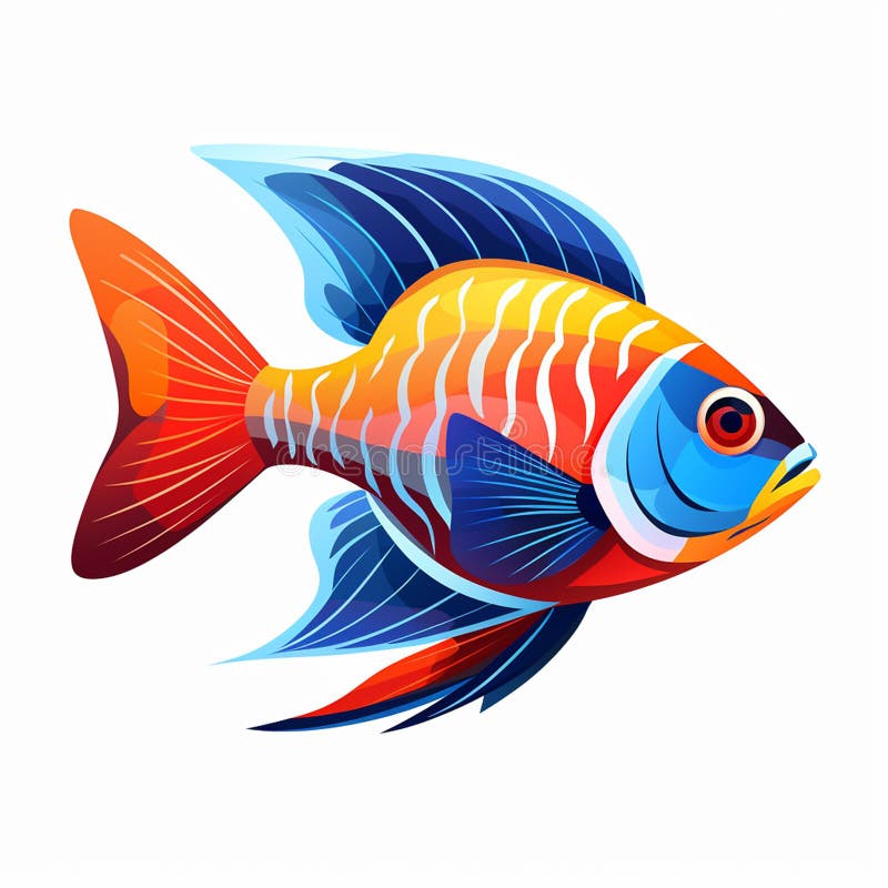 Goldfish losing color red and white koi white and orange fish betta colours yellow rainbow fish glofish colors royalty free illustration