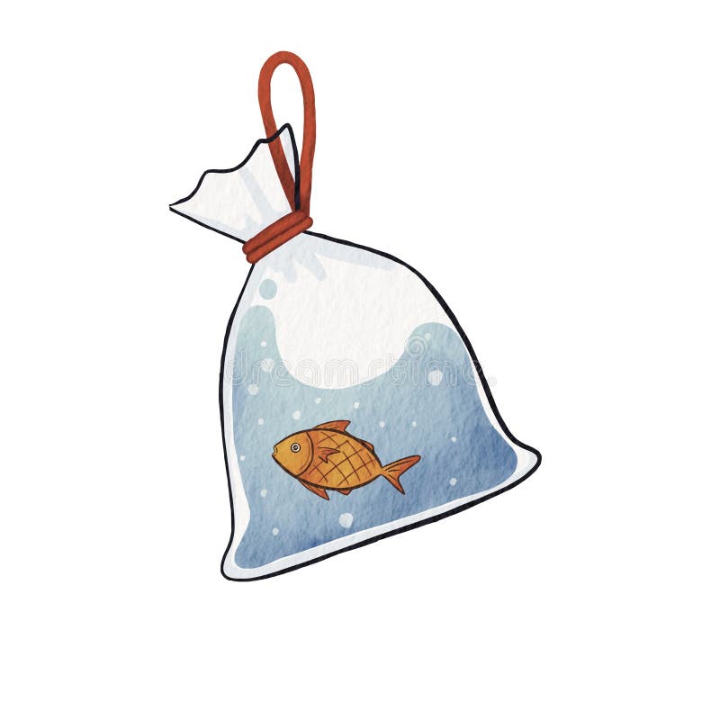 Goldfish Bag Stock Illustrations – 191 Goldfish Bag Stock