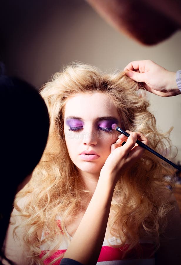 Bright makeup stock image. Image of beauty, elegance 19220919